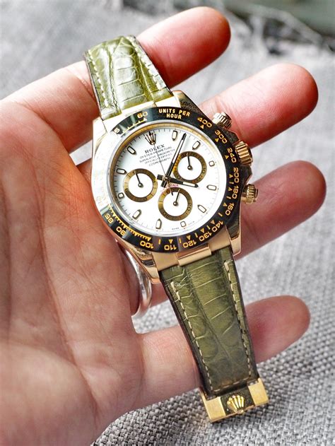 cinturino coccodrillo rolex daytona|Rolex Daytona Alligator Watch Strap Alligator Watch Strap .